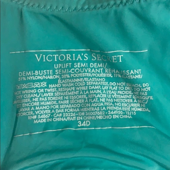 Cute blue/green VS bra - Picture 3 of 4